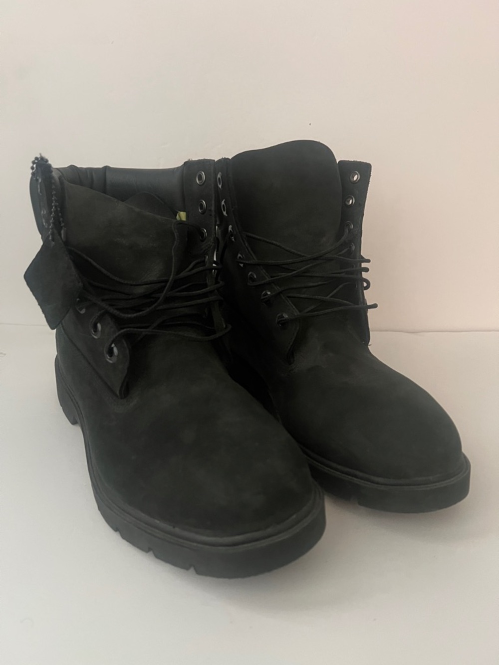 Timberland Black Nubuck Combat Boots Men's US 9.5